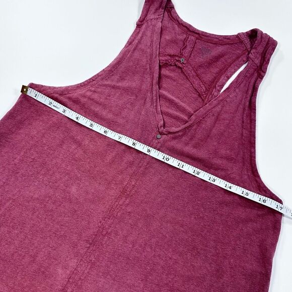 Eileen Fisher rust color linen asymmetrical tank PM - Picture 9 of 9